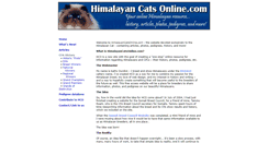 Desktop Screenshot of himalayancatsonline.com