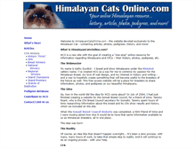 Tablet Screenshot of himalayancatsonline.com
